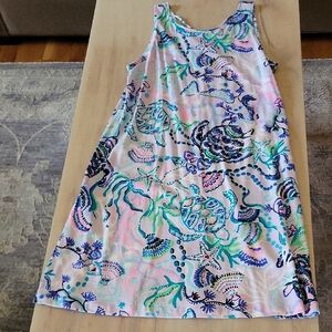 Lilly Pulitzer Blue Sleeveless Scoop Neck Sundress